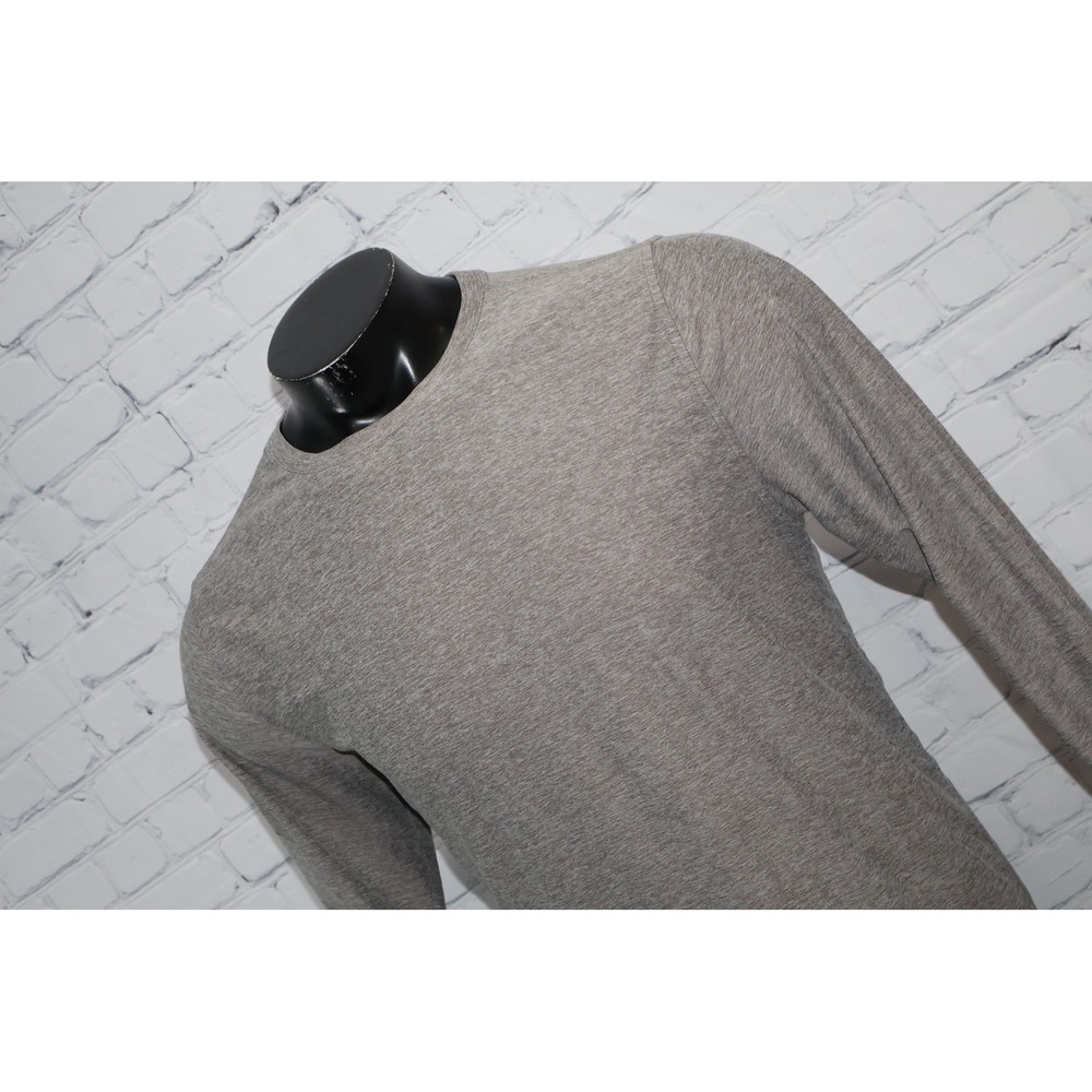 Vuori Strato Tech Long Sleeve Tee Mens Large Heather Grey Performance Shirt V178